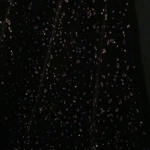 ASOS glitter black velvet puff sleeve dress 🖤✨ - Picture 3 of 6